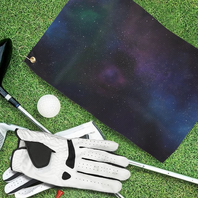 Celestial Veil Nebula Galaxy Starfield Cosmic Golf Towel (Creator Uploaded)