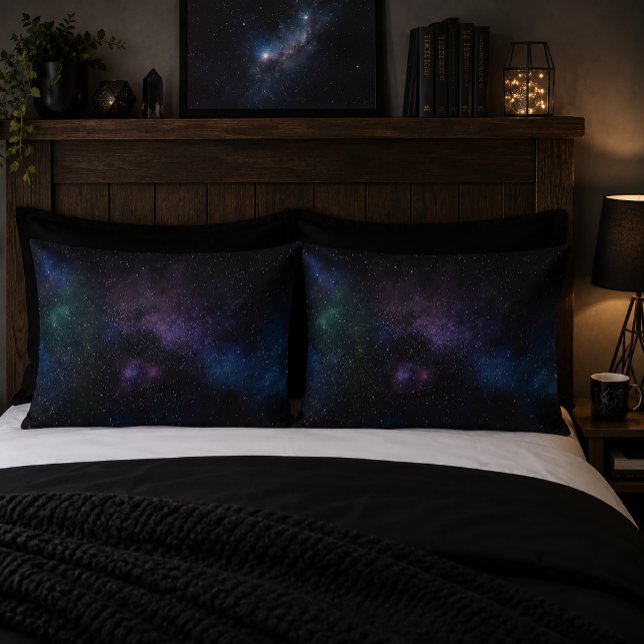 Celestial Veil Nebula Galaxy Starfield Cosmic Pillowcase (Creator Uploaded)
