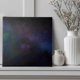 Celestial Veil Nebula Galaxy Starfield Cosmic Tile