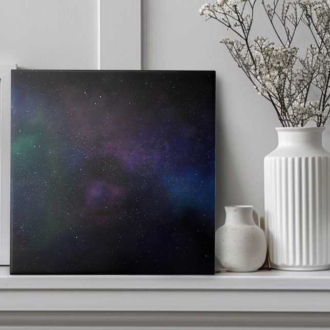 Celestial Veil Nebula Galaxy Starfield Cosmic Tile (Creator Uploaded)