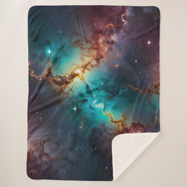 Celestial Veins Sherpa Blanket (Front)
