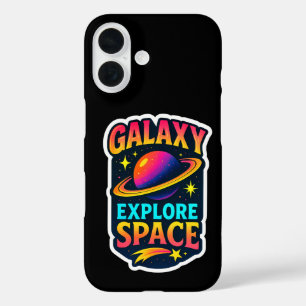 Celestial Vibes in Electric Orbit iPhone 16 Case