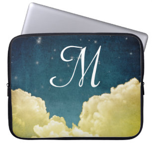 Celestial View Stars Monogram 15" Laptop Case