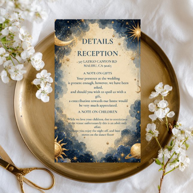 Celestial Vintage Botanical Enclosure Card (Creator Uploaded)