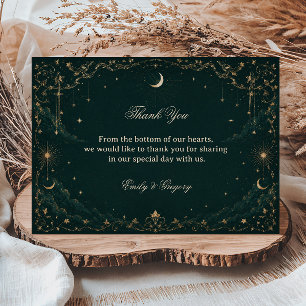 Celestial Vintage Cosmic Thank You Card