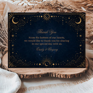 Celestial Vintage Cosmic Thank You Card