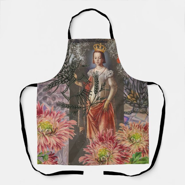 Celestial Virgo Goddess Collage: Vintage Celestial Apron (Front)