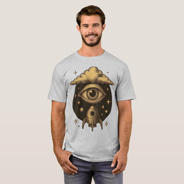 CELESTIAL VISION – The Eye That Launches Dreams T-Shirt (Front Full)