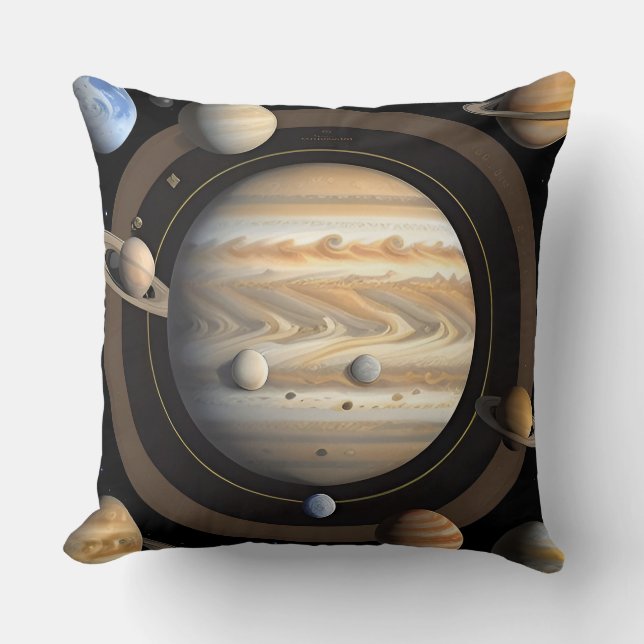 Celestial Visualisation of the Solar System Cushion (Front)