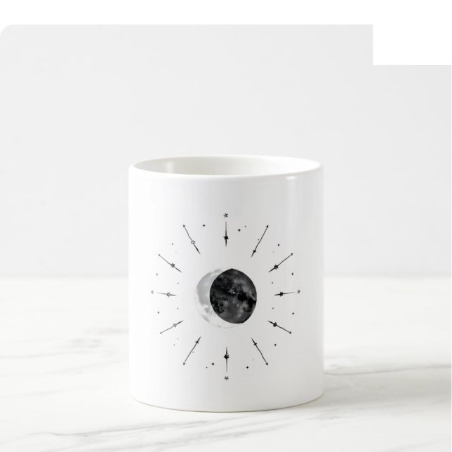 Celestial Watercolor Mug - Mono & Silver (Creator Uploaded)