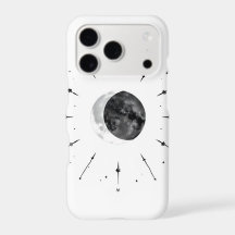 Celestial Watercolor Phone Case - Mono & Silver