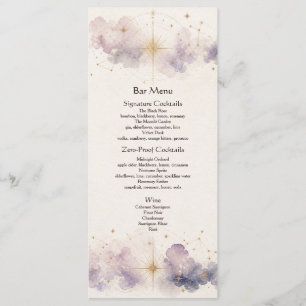 Celestial Wedding Bar Menu