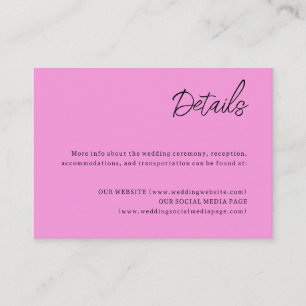 Celestial Wedding Details Enclosure Card