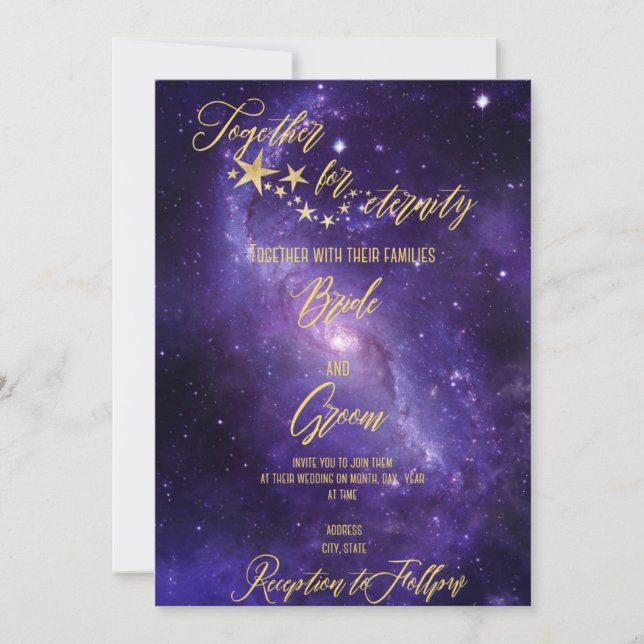Celestial Wedding Invitation (Front)