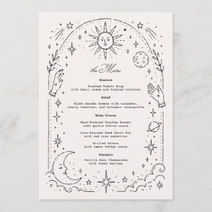 Celestial Wedding Menu