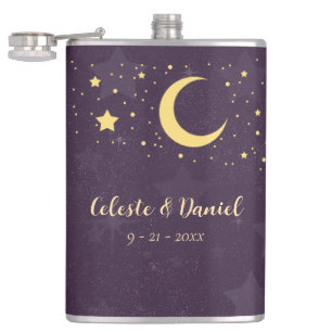 Celestial Wedding Starry Sky Hip Flask