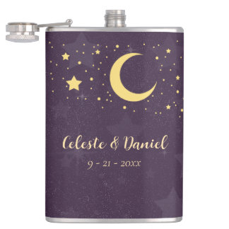 Celestial Wedding Starry Sky Hip Flask