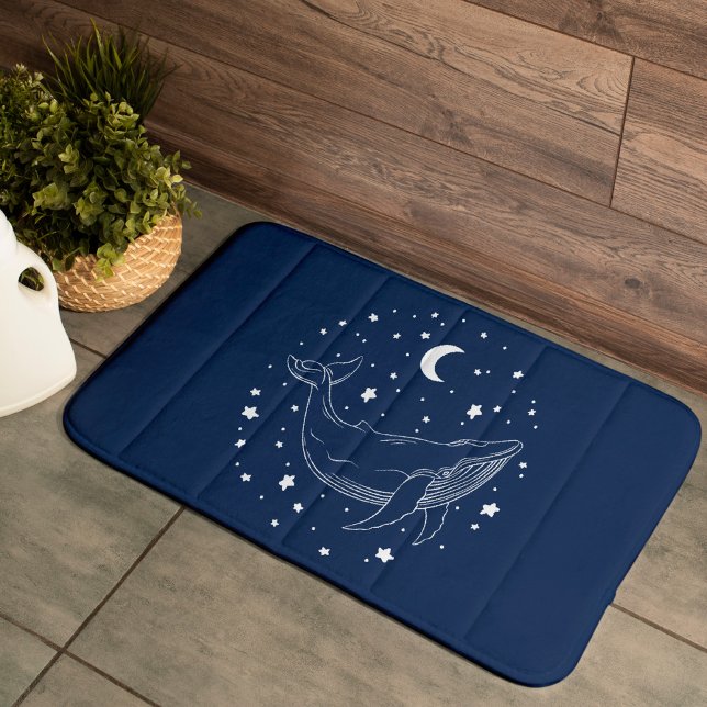 Celestial Whale Bath Mat (Creator Uploaded)