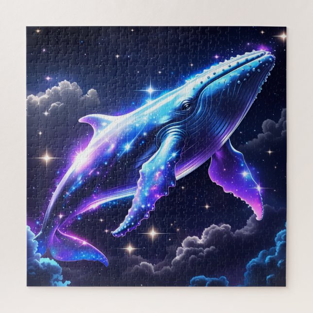 Celestial Whale Odyssey – 星海を翔ける神秘の鯨 Jigsaw Puzzle (Vertical)