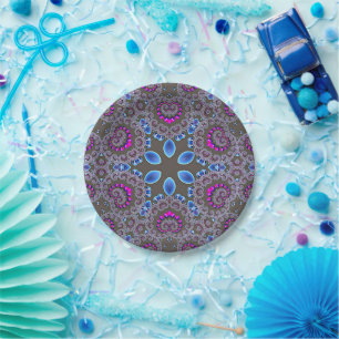 Celestial Whirl Paper Plate