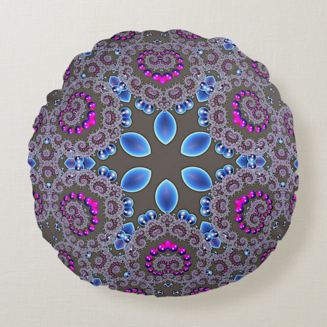 Celestial Whirl Round Cushion (Front)