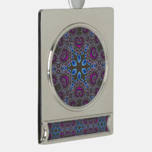 Celestial Whirl Silver Plated Banner Ornament