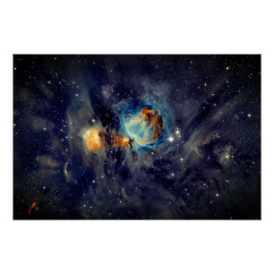 Celestial Whispers: Captivating Orion Nebula Art Poster