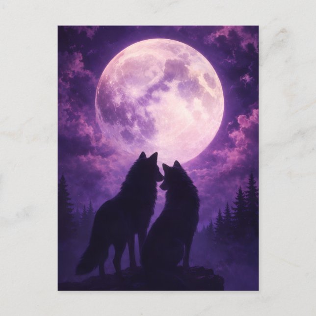 Celestial Wildlife Aesthetic Postcard (Front)