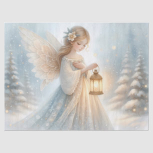 Celestial Winter Angel Lantern of Comfort Tissue Paper