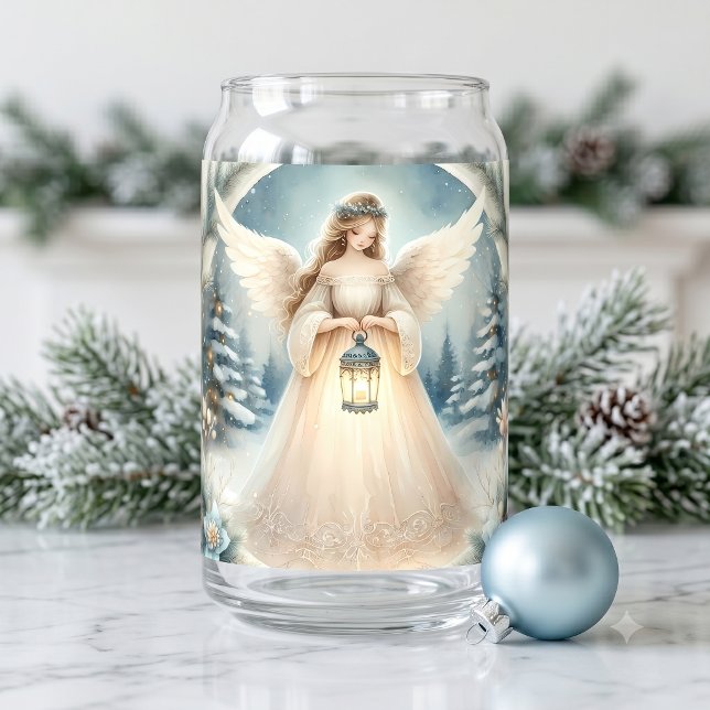 Celestial Winter Angel Lantern of Hope Can Glass (Celestial Winter Angel Lantern of Hope Can Glass)