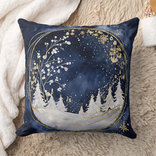Celestial Winter Elegance Cushion (Blanket)