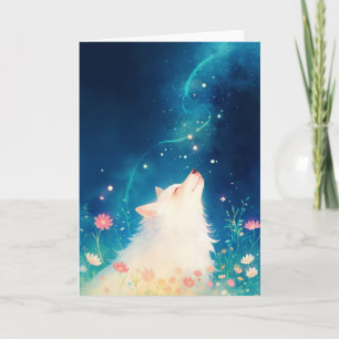 Celestial Wolf Card