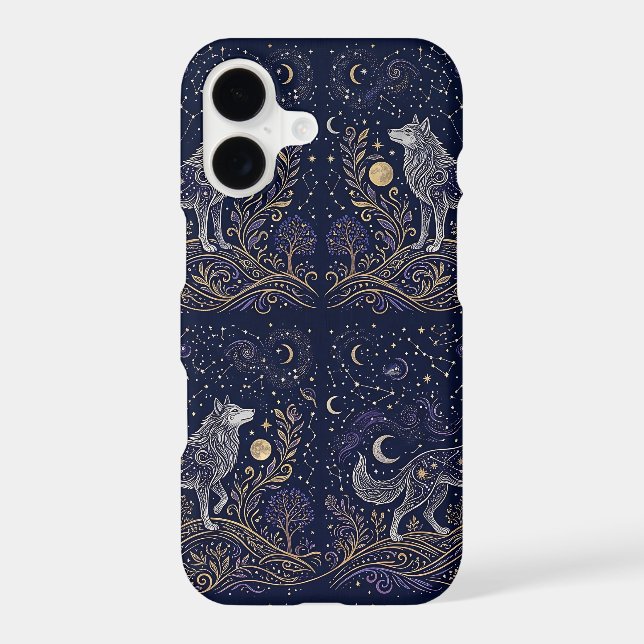 Celestial Wolf iPhone 17 Slim Fit Case (Back)