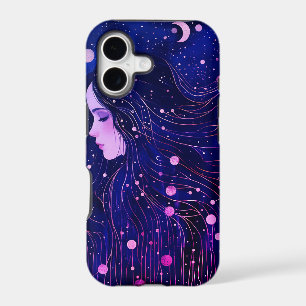 Celestial Woman Goddess Moon Stars Sky