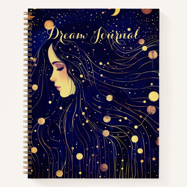 Celestial Woman Sky Goddess Dream Journal (Front)