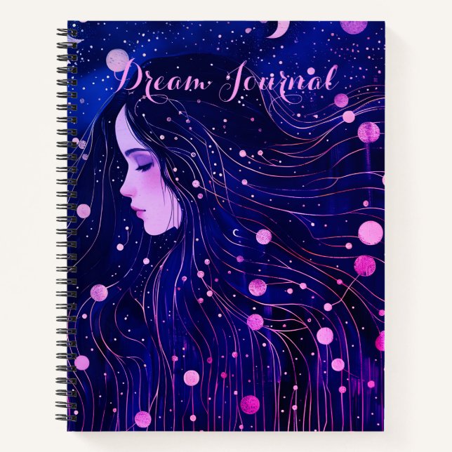 Celestial Woman Sky Goddess Dream Journal (Front)