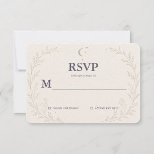 Celestial Written in the Stars RSVP Card