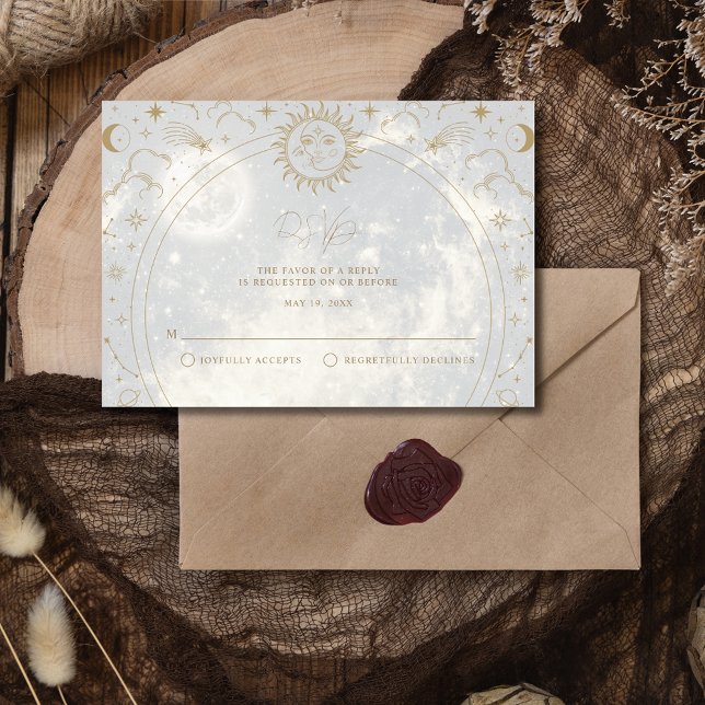 Celestial Written in the Stars RSVP Card (Celestial Written in the Stars RSVP)
