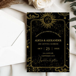 Celestial Written in the Stars Save the Date Invitation
