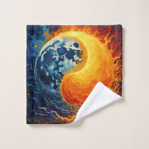 Celestial Yin Yang Art Bath Towel Set