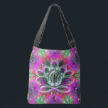 Celestial Zen Lotus Crossbody Bag<br><div class="desc">In a stellar kaleidoscope the spirit of the Zen Lotus centers its energy. Center your energy and become as one with this cosmic tote of the new age. Pack your bag with your mat and block and blanket and head for the ashram to do your practice. Perfect for all your...</div>