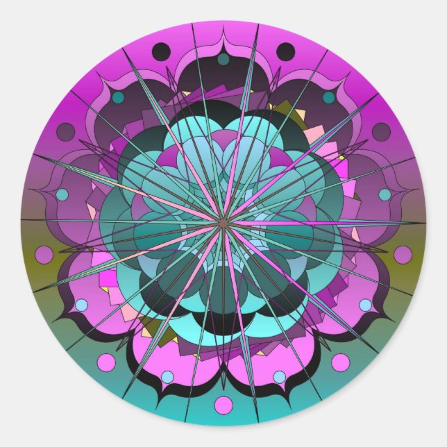 CelestialGlory2 Classic Round Sticker (Front)