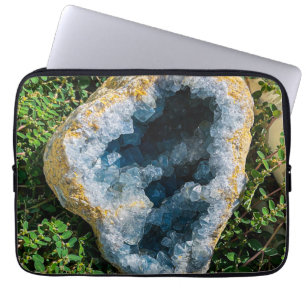 Celestite Geode  Laptop Sleeve