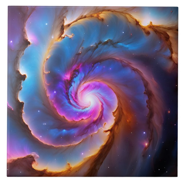 “Celestium” - Nebula and Galaxies Tile (Front)