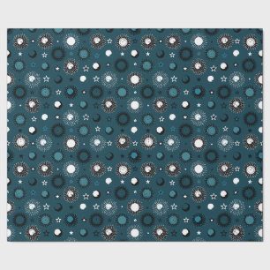 Celestrial Clockwork Wrapping Paper