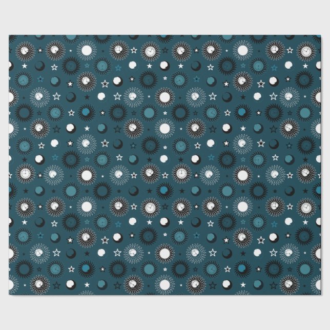 Celestrial Clockwork Wrapping Paper (Seam)
