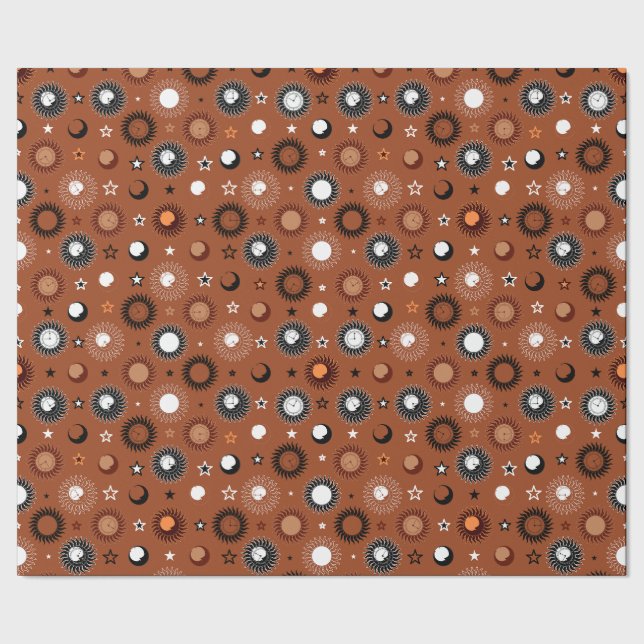 Celestrial Clockwork Wrapping Paper (Seam)