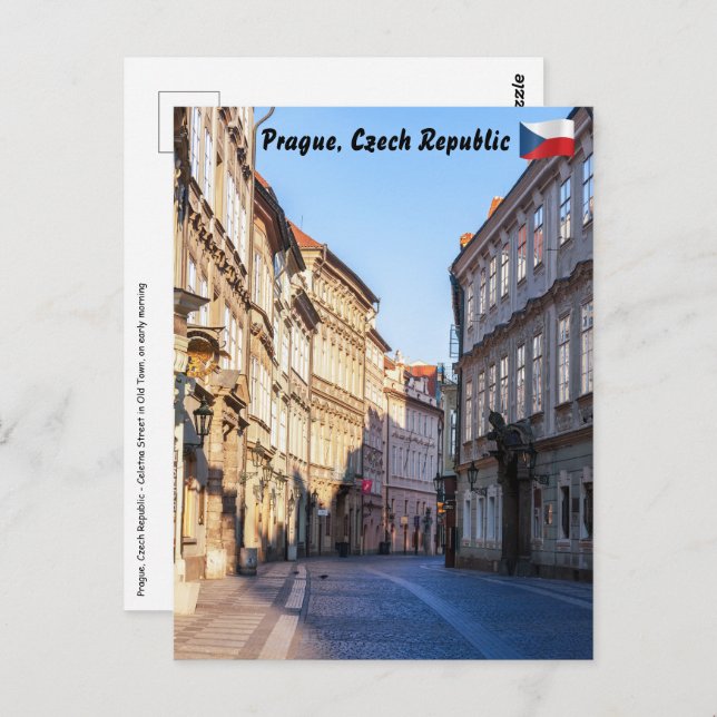 Celetna Street in Old Town of Prague Postcard (Front/Back)