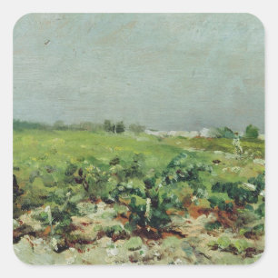 Celeyran, View of the Vineyard, 1880 Square Sticker