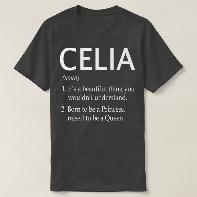 Celia Name Gift 74 T-Shirt (Design Front)